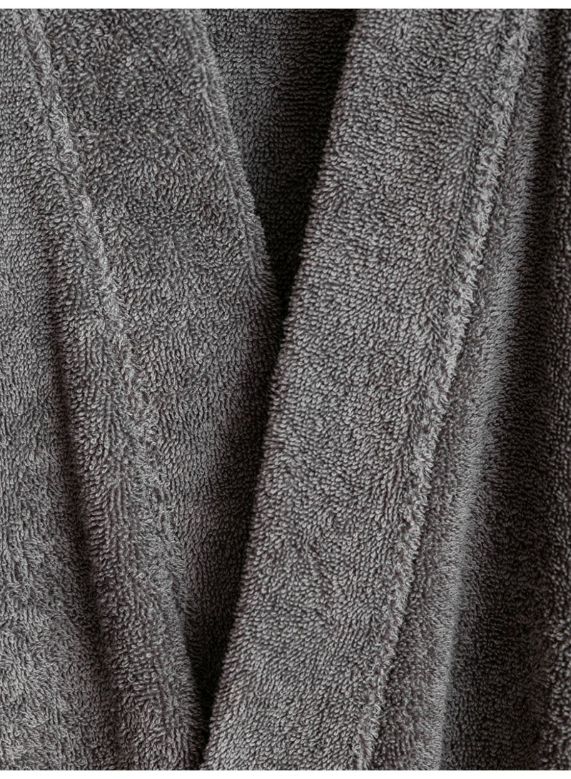 TM Home Hotel Bathrobe – 100% Natural Cotton Terry | Highly Absorbent, Anti-Allergy & Anti-Lint Luxury Robe - Image 3